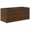 vidaXL Pflanzk&uuml;bel 2 T&ouml;pfe Braun 72x30x32 cm Poly-Rattan