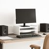 vidaXL Monitorst&auml;nder Wei&szlig; 42x24x16 cm Holzwerkstoff