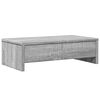 vidaXL Monitorst&auml;nder mit Schubladen Grau Sonoma 50x27x15 cm