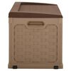 vidaXL Gartenbox 335 L Schokoladenbraun PP Rattan