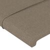 vidaXL Kopfteil Taupe 100x5x118/128 cm Stoff