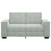 vidaXL 2-Sitzer-Sofa Hellgrau 160x78x84 cm Samt
