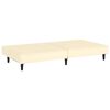 vidaXL Schlafsofa 2-Sitzer Creme Kunstleder
