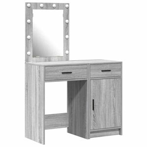 vidaXL Schminktisch 2 stk. Grau 50 x 41 x 135 cm Holzwerkstoff
