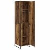 vidaXL Warderobe mit Tür 2 pcs Altholz 50 x 50 x 200 cm Holzwerkstoff