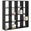 vidaXL B&uuml;cherregal Schwarz Eichen-Optik 137,5 x 29 x 137,5 cm