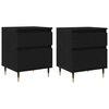 vidaXL Nachttisch 2 stk. Schwarz Eichen-Optik 40 x 35 x 50 cm