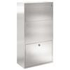 vidaXL Paketdrop-Box mit Speicher Silber 44 x 22 x 82 cm Edelstahl