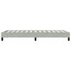 vidaXL Boxspringbett ohne Matratze Hellgrau 100x210 cm Samt
