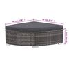 vidaXL 6-tlg. Garten-Lounge-Set mit Kissen Poly Rattan Grau