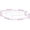 vidaXL Aufbewahrungsbett mit Matratze Dunkelgrau 140 x 200 cm