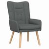vidaXL Sessel Dunkelgrau 63 x 67 x 94 cm Stoff und Sperrholz
