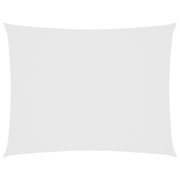 vidaXL Sonnensegel Oxford-Gewebe Rechteckig 3x4 m Weiß
