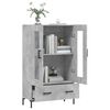 vidaXL Highboard Betongrau 69,5x31x115 cm Holzwerkstoff