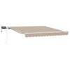 vidaXL Einziehbare Markise Beige 350 x 250 cm Stoff und Stahl