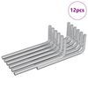 vidaXL Inbusschl&uuml;ssel 12 pcs Silber 22 x 66 mm Stahl