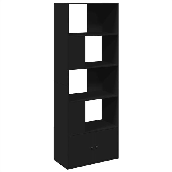 vidaXL Bücherregal Schwarz 70x36x189 cm Holzwerkstoff