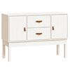 vidaXL Sideboard Wei&szlig; 110x40x78 cm Massivholz Kiefer