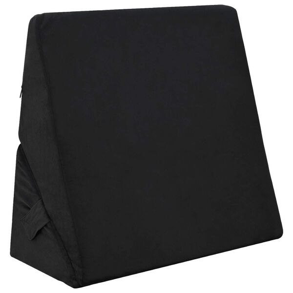 vidaXL Keil Kopfkissen Sonstiges Schwarz 55 x 55 x 26 cm