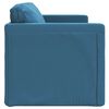 vidaXL Bodensofa mit Schlaffunktion Blau 122x204x55 cm Samt