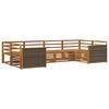 vidaXL Outdoor-Sofagarnitur 6 pcs Natur