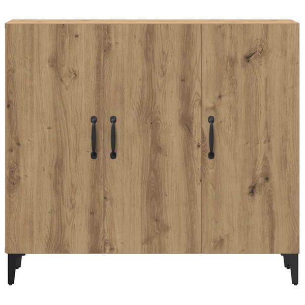 vidaXL Sideboard Artisan-Eiche 90x34x80 cm Holzwerkstoff
