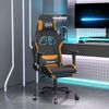 vidaXL Gaming-Stuhl mit Fu&szlig;st&uuml;tze Schwarz und Orange Stoff