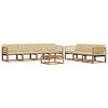 vidaXL Outdoor-Sofagarnitur mit Kissen 8 pcs Natur und Beige