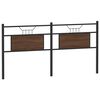 vidaXL Kopfteil Braun Eichen-Optik 160 cm Holzwerkstoff und Stahl