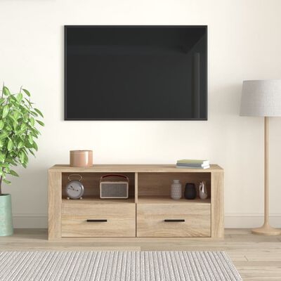 vidaXL TV-Schrank Sonoma-Eiche 100x35x40 cm Holzwerkstoff