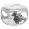 vidaXL Couchtisch Aluminium 50x50x30 cm Silbern