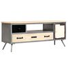 vidaXL TV-Schrank Massivholz Mango und Stahl 120x30x45 cm