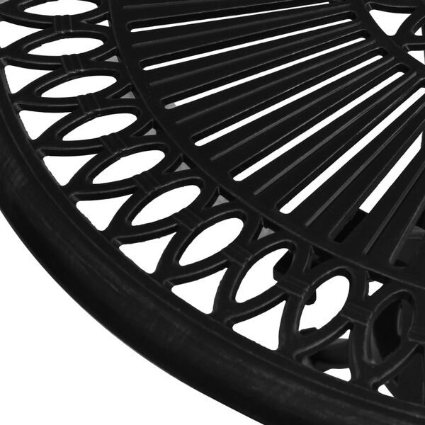 vidaXL Gartentisch Schwarz 62x62x65 cm Aluminiumguss