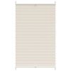 vidaXL Plissee Faltrollo Rollo Plisseerollo 80x125cm Creme