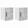 vidaXL Wandschrank LUCCA 2 pcs Betongrau 30 x 31 x 40 cm Holzwerkstoff