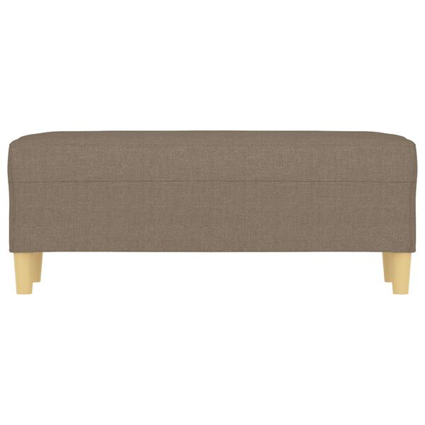 vidaXL Sitzbank Taupe 100x35x41 cm Stoff
