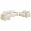 vidaXL Sofa Set 3 pcs Beige 220 x 80 x 84 cm Leinenmischgewebe