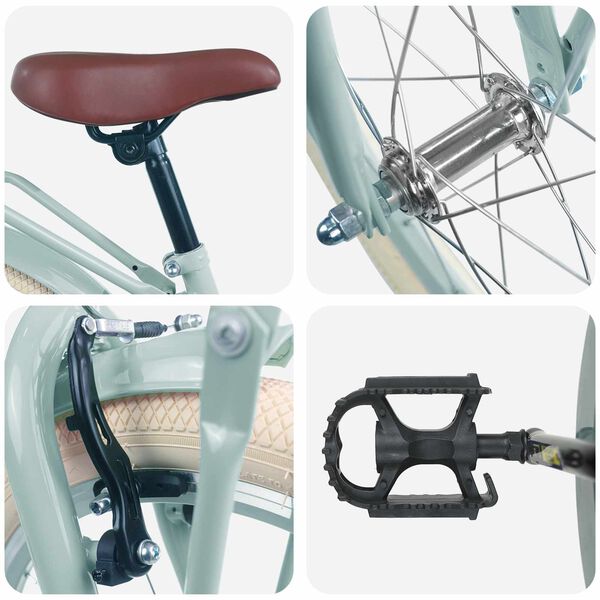 vidaXL Kinderfahrrad 20 Zoll f&uuml;r 6-11 Jahre alt Hellgr&uuml;n