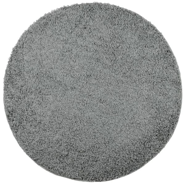 vidaXL Teppich Shaggy Hochflor Modern Gr&uuml;n &Oslash; 280 cm