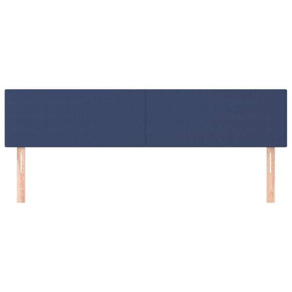 vidaXL Kopfteile Blau 160x5x78/88 cm Stoff