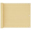 vidaXL Balkon-Sichtschutz Beige 75x500 cm HDPE