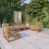 vidaXL 5-tlg. Garten-Lounge-Set Honigbraun Massivholz Kiefer