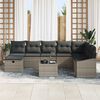 vidaXL Sofa Set mit Kissen 8 pcs Poly-Rattan