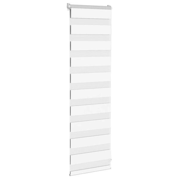 vidaXL Zebrarollo Wei&szlig; 50x100 cm Stoffbreite 45,9 cm Polyester