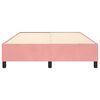 vidaXL Boxspringbettgestell Rosa 140x200 cm Samt