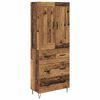 vidaXL Highboard Altholz 69,5 x 34 x 180 cm Holzwerkstoff
