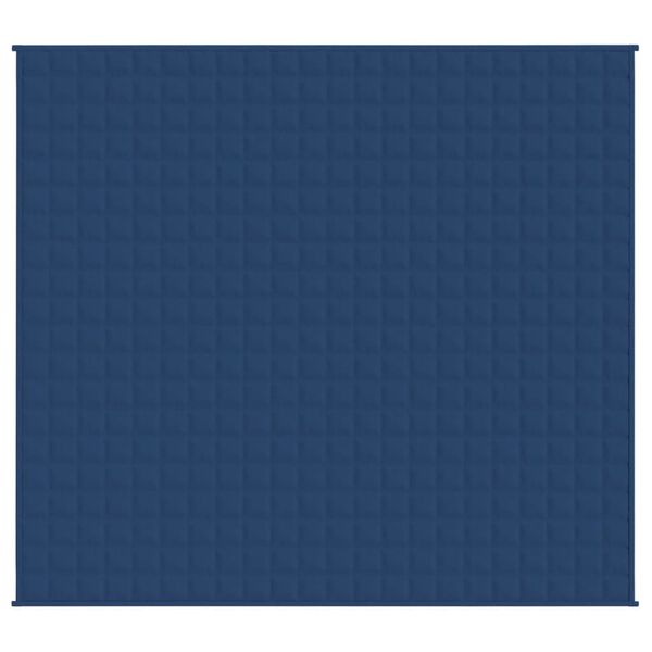 vidaXL Gewichtsdecke Blau 220x240 cm 15 kg Stoff
