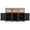 vidaXL Sideboard Handbemalt Mehrfarbig 110x30x76 cm Mango Massivholz