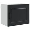 vidaXL Wandschrank PORTO Schwarz 50 x 31 x 40 cm Holzwerkstoff