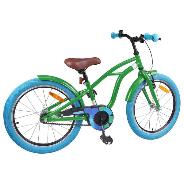 vidaXL Kinderfahrrad 20 Zoll f&uuml;r 6-11 Jahre alt Gr&uuml;n